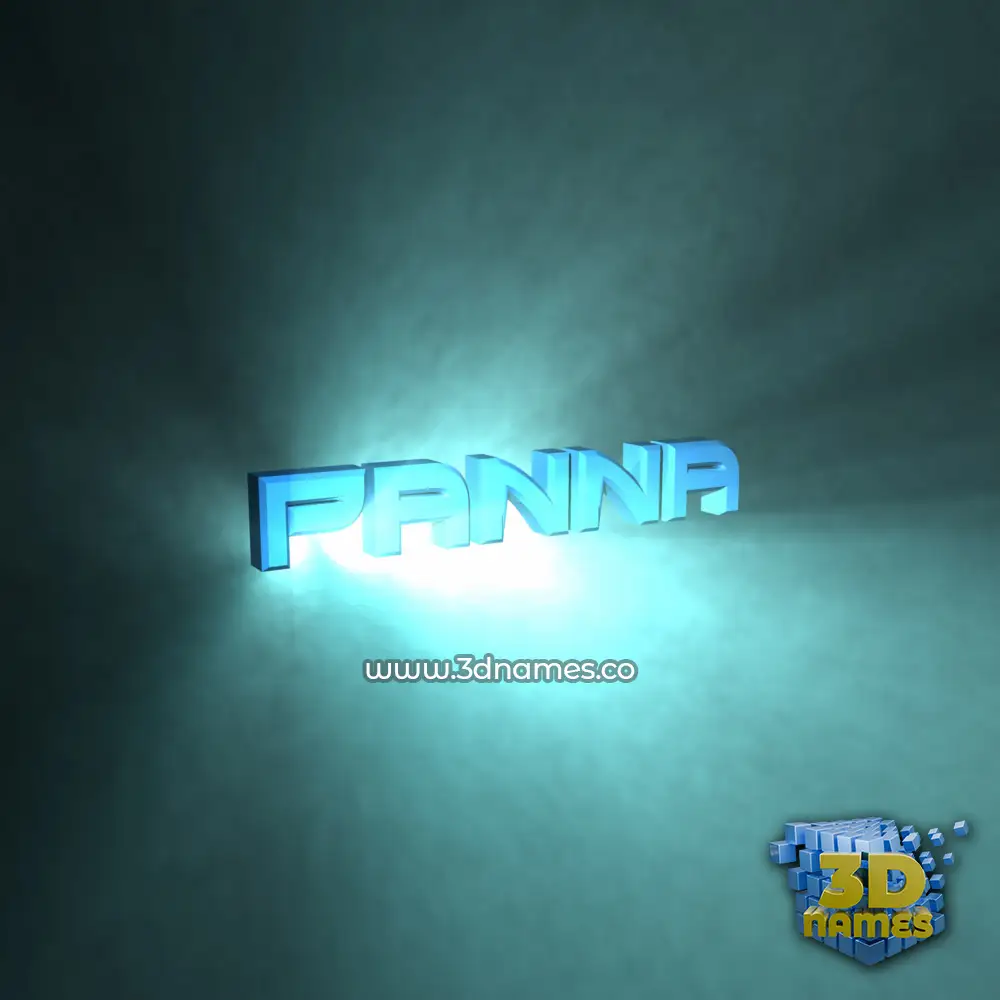 panna in Light Shine style - 3D name wallpaper