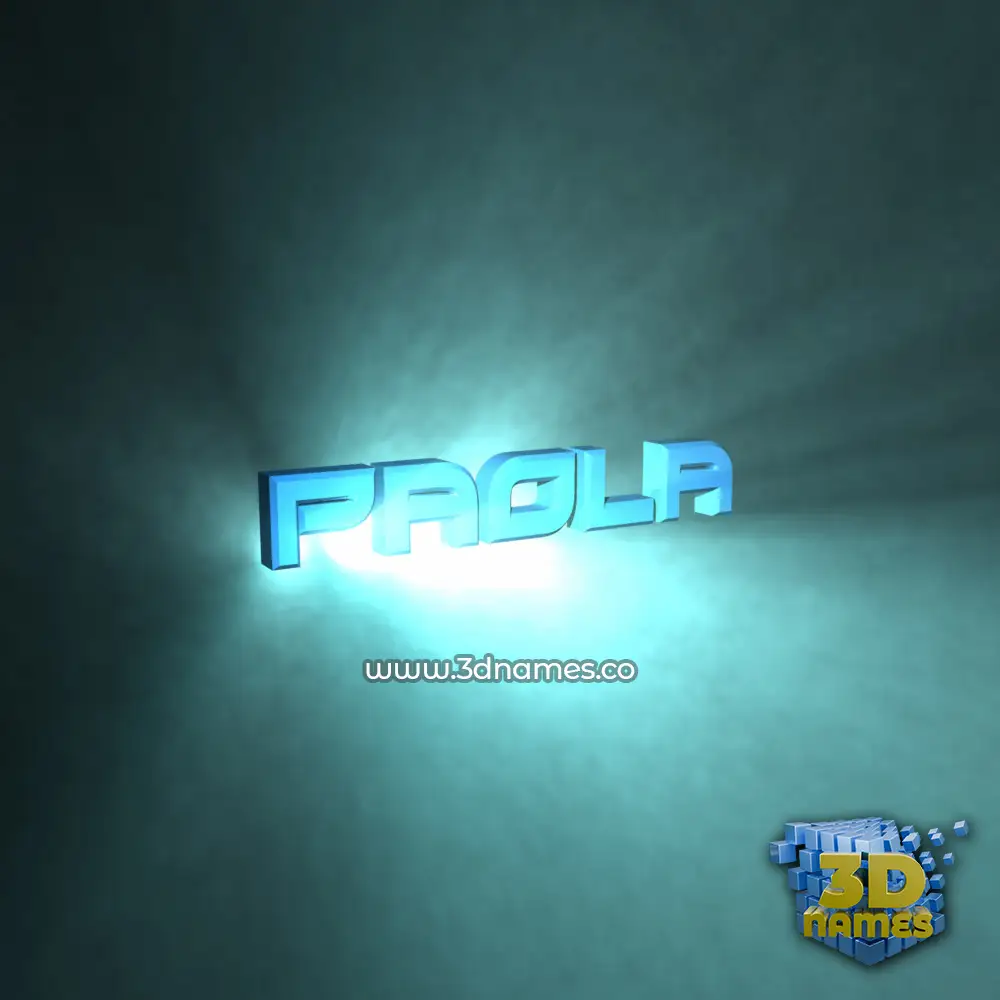 paola in Light Shine style - 3D name wallpaper