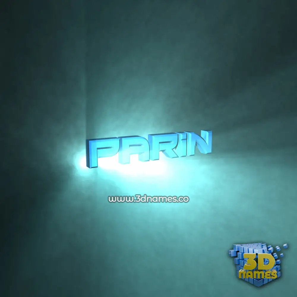 parin in Light Shine style - 3D name wallpaper