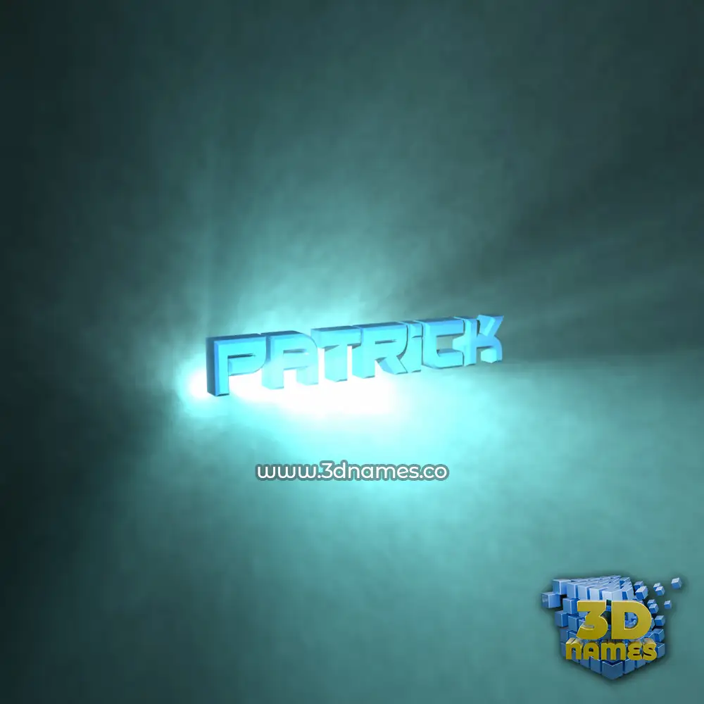 patrick in Light Shine style - 3D name wallpaper
