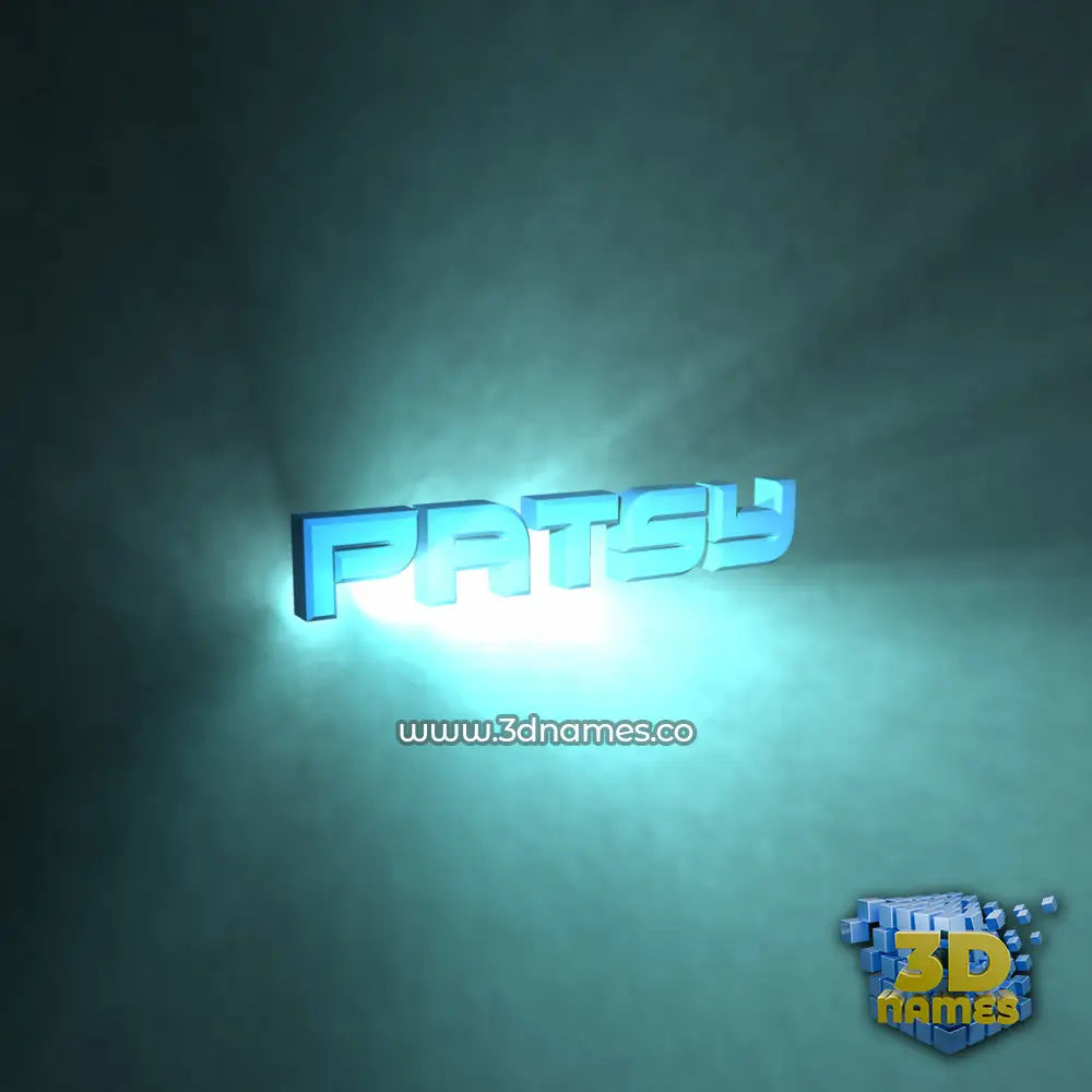patsy in Light Shine style - 3D name wallpaper