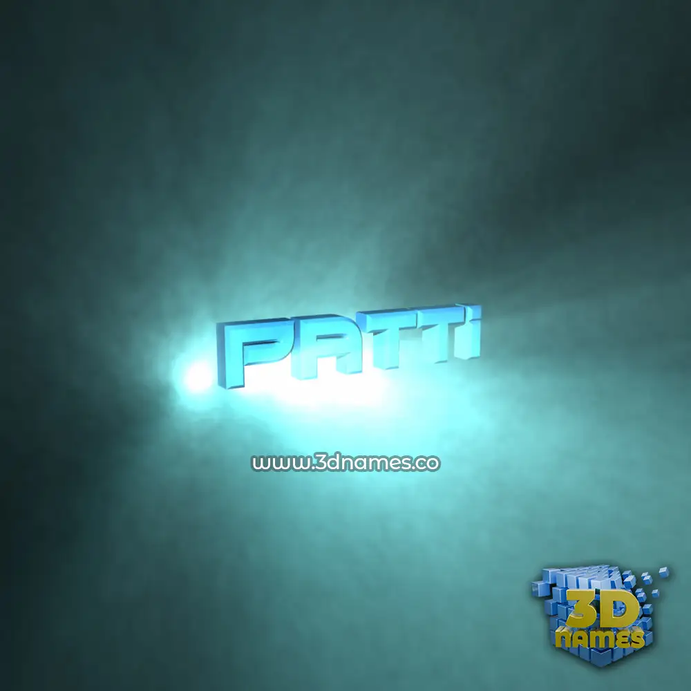 patti in Light Shine style - 3D name wallpaper