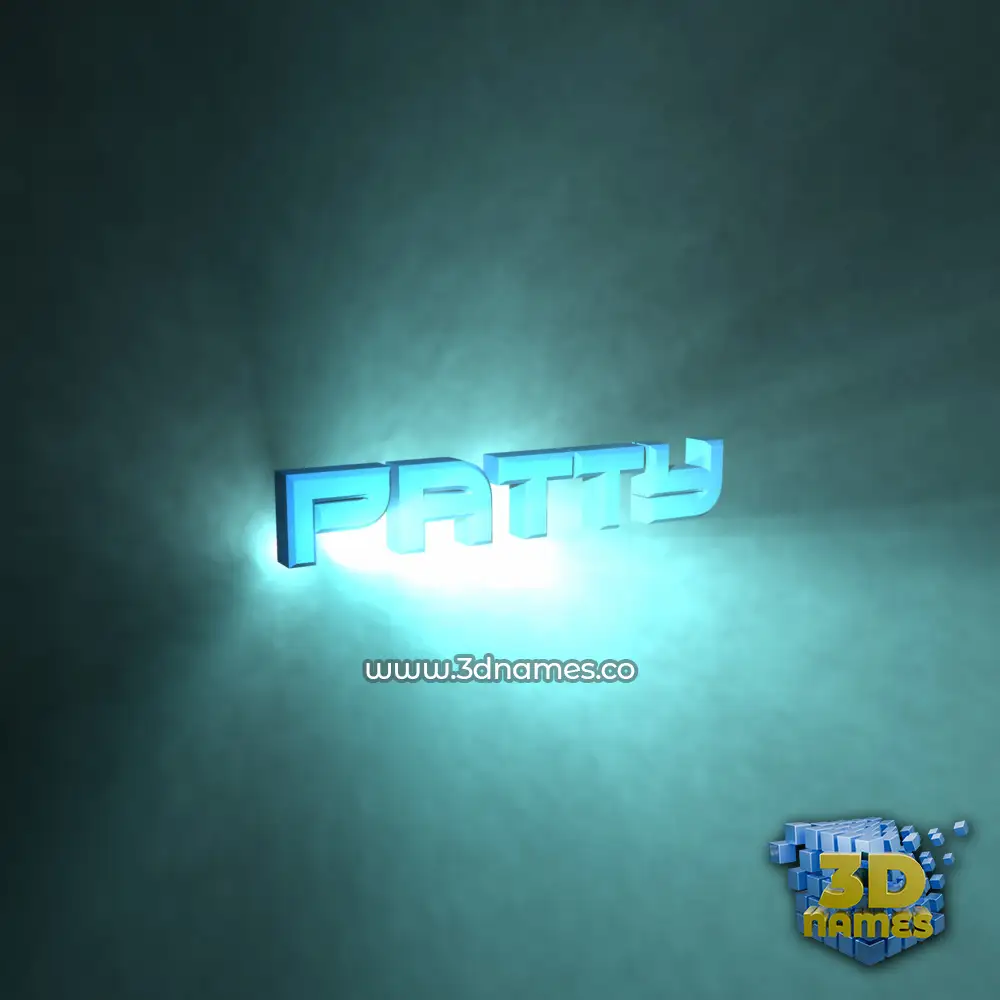 patty in Light Shine style - 3D name wallpaper