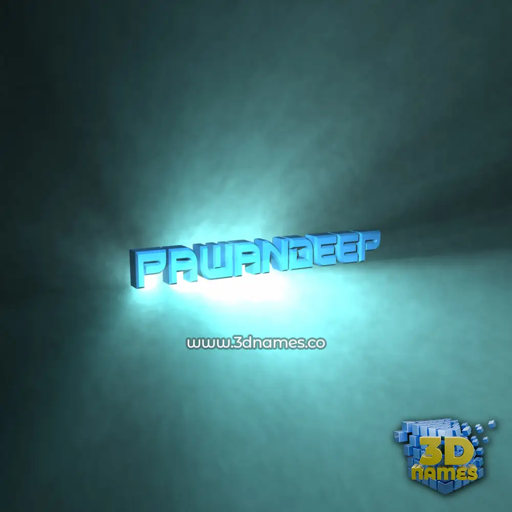 pawandeep in Light Shine style - 3D name wallpaper