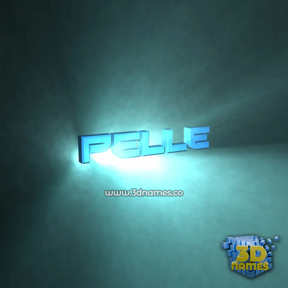 pelle in Light Shine style - 3D name wallpaper