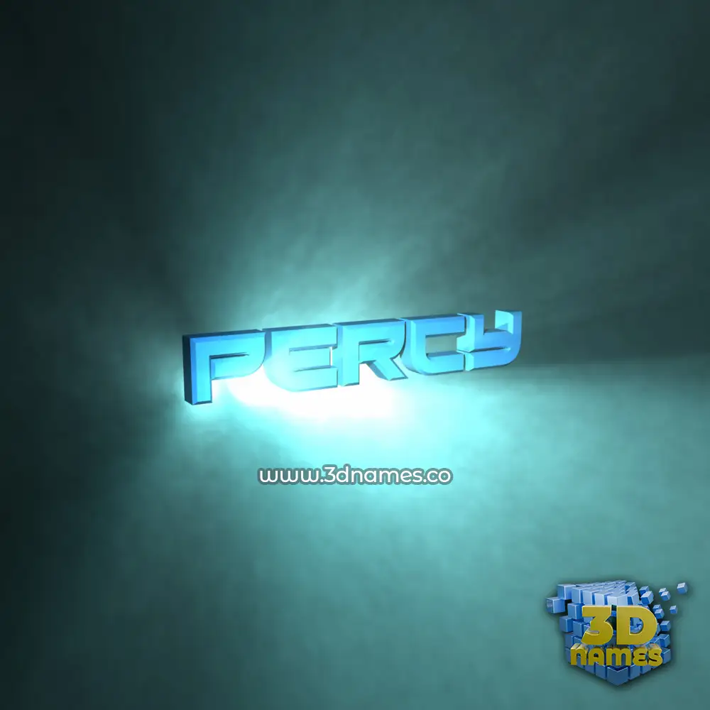percy in Light Shine style - 3D name wallpaper