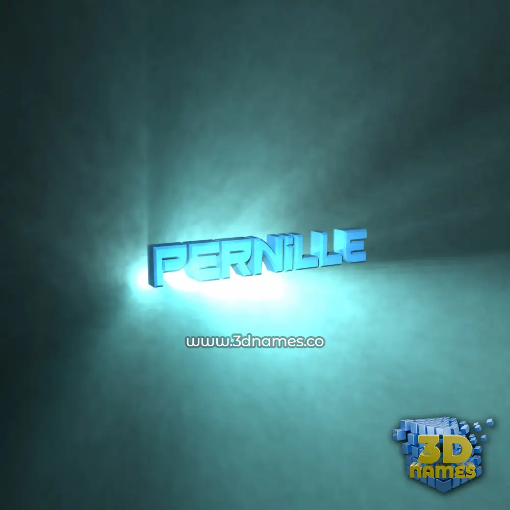 pernille in Light Shine style - 3D name wallpaper