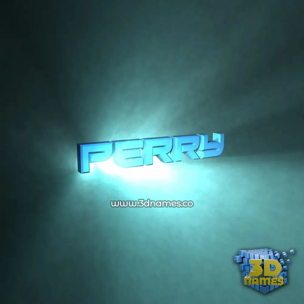 perry in Light Shine style - 3D name wallpaper