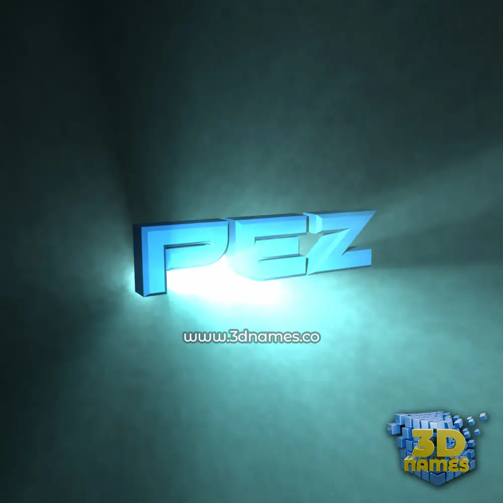 pez in Light Shine style - 3D name wallpaper