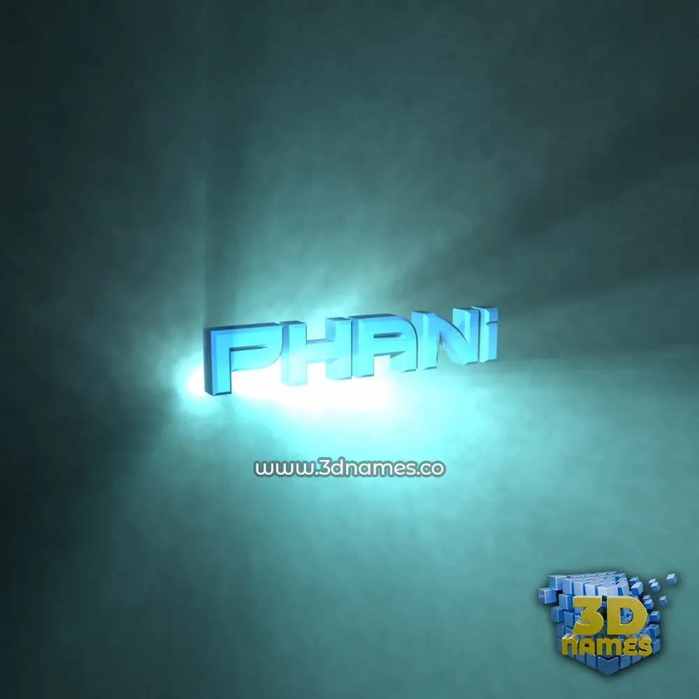 phani in Light Shine style - 3D name wallpaper