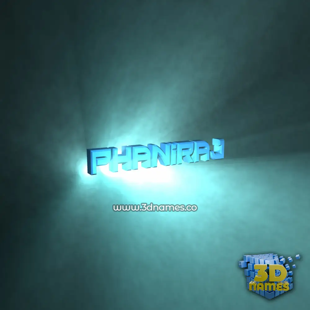phaniraj in Light Shine style - 3D name wallpaper