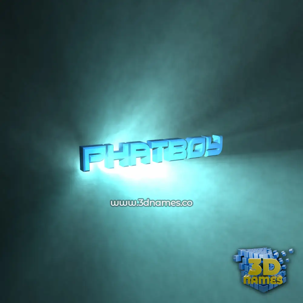phatboy in Light Shine style - 3D name wallpaper
