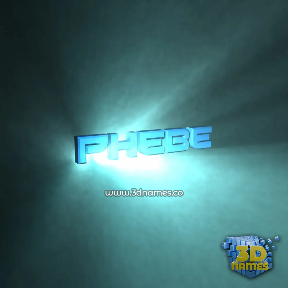 phebe in Light Shine style - 3D name wallpaper
