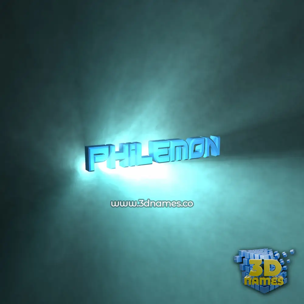 philemon in Light Shine style - 3D name wallpaper