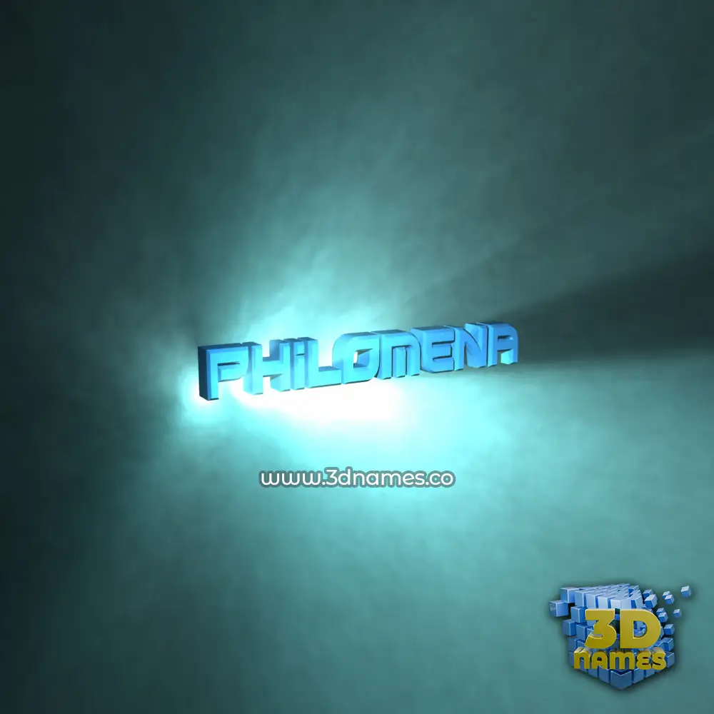 philomena in Light Shine style - 3D name wallpaper