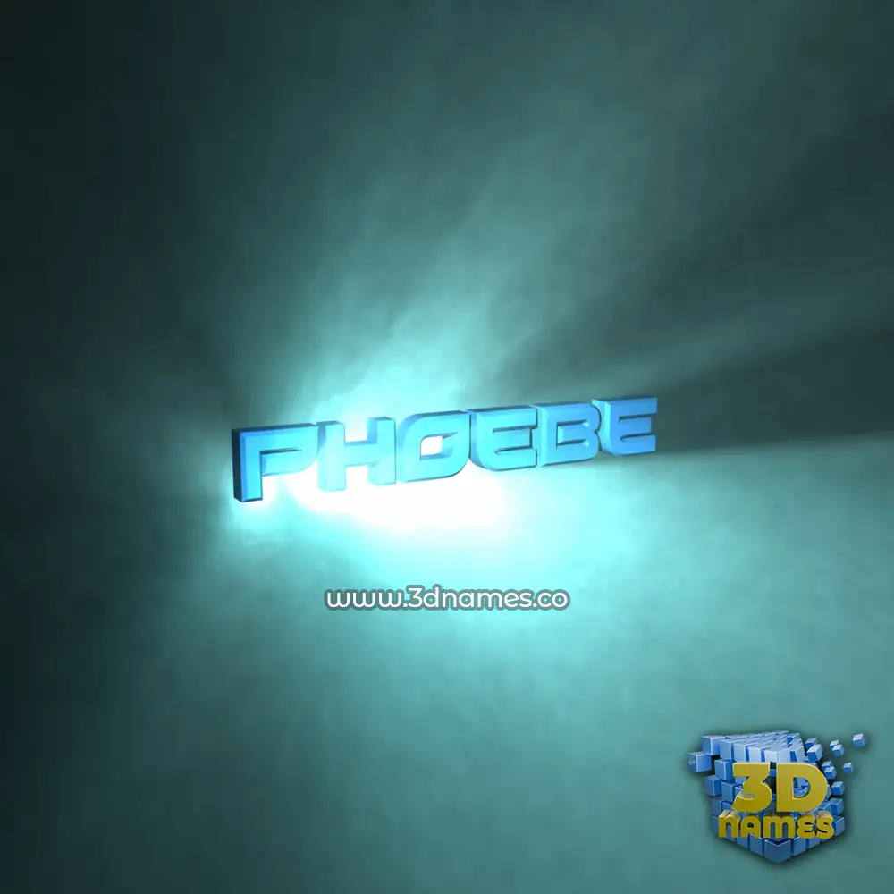 phoebe in Light Shine style - 3D name wallpaper