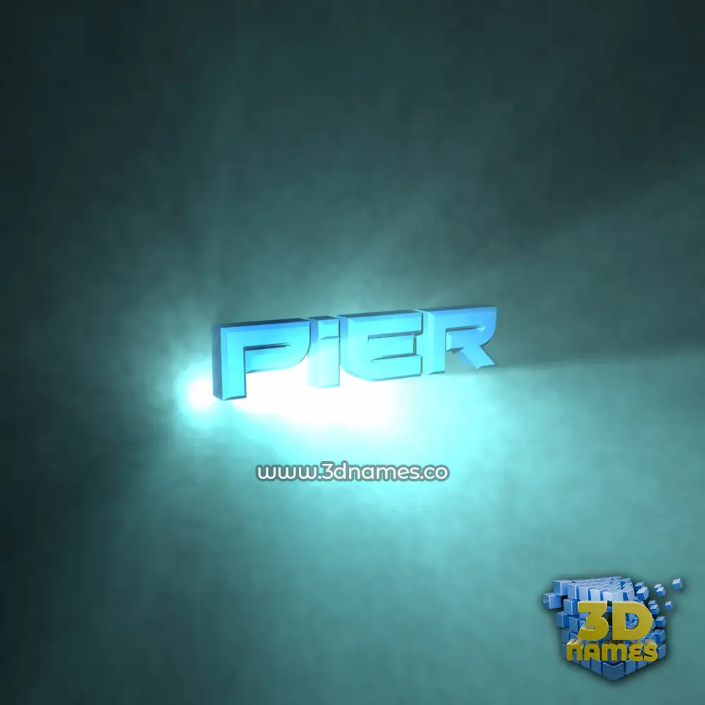 pier in Light Shine style - 3D name wallpaper