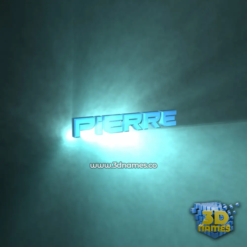 pierre in Light Shine style - 3D name wallpaper