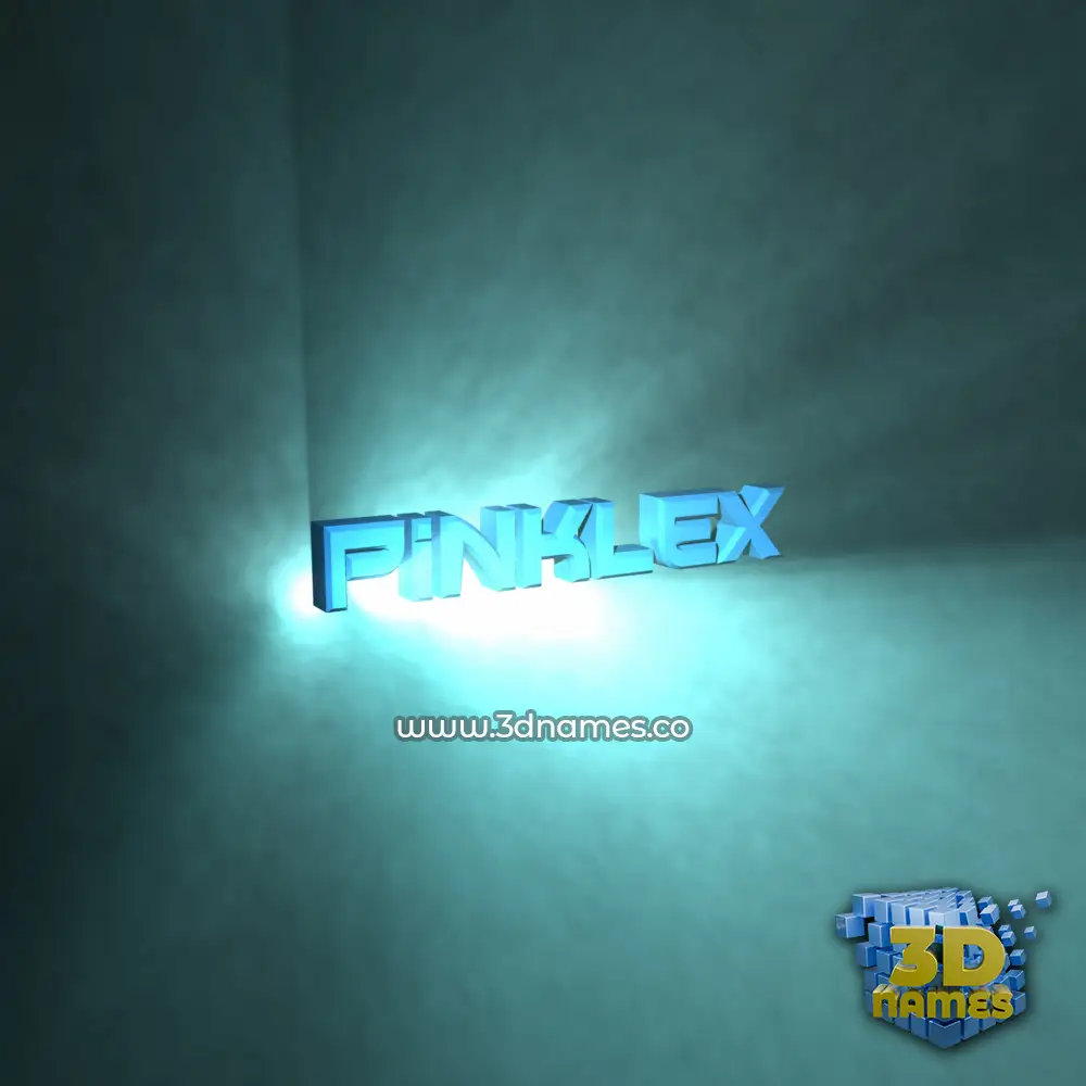 pinklex in Light Shine style - 3D name wallpaper