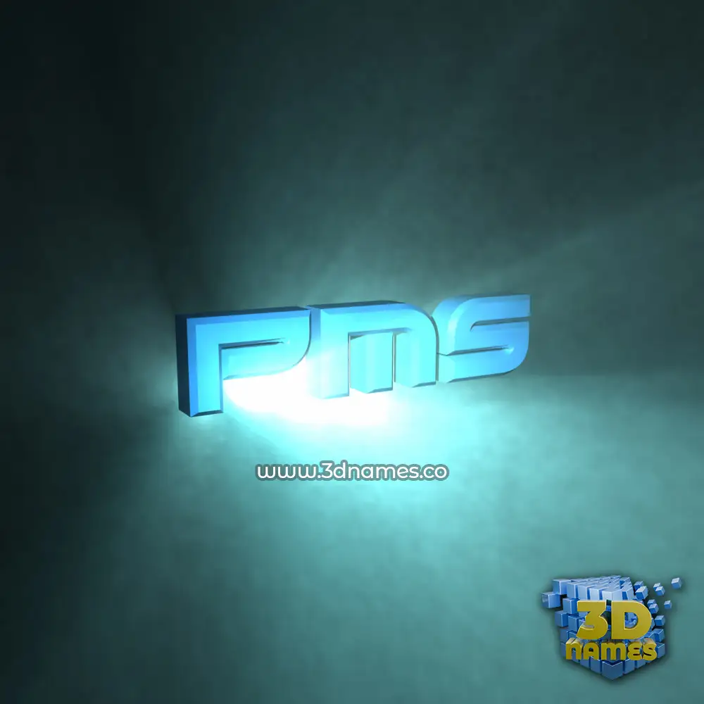 pms in Light Shine style - 3D name wallpaper