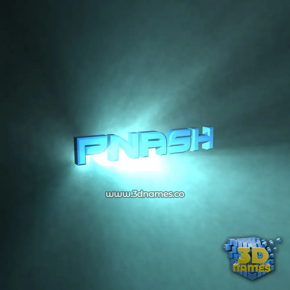 pnash in Light Shine style - 3D name wallpaper