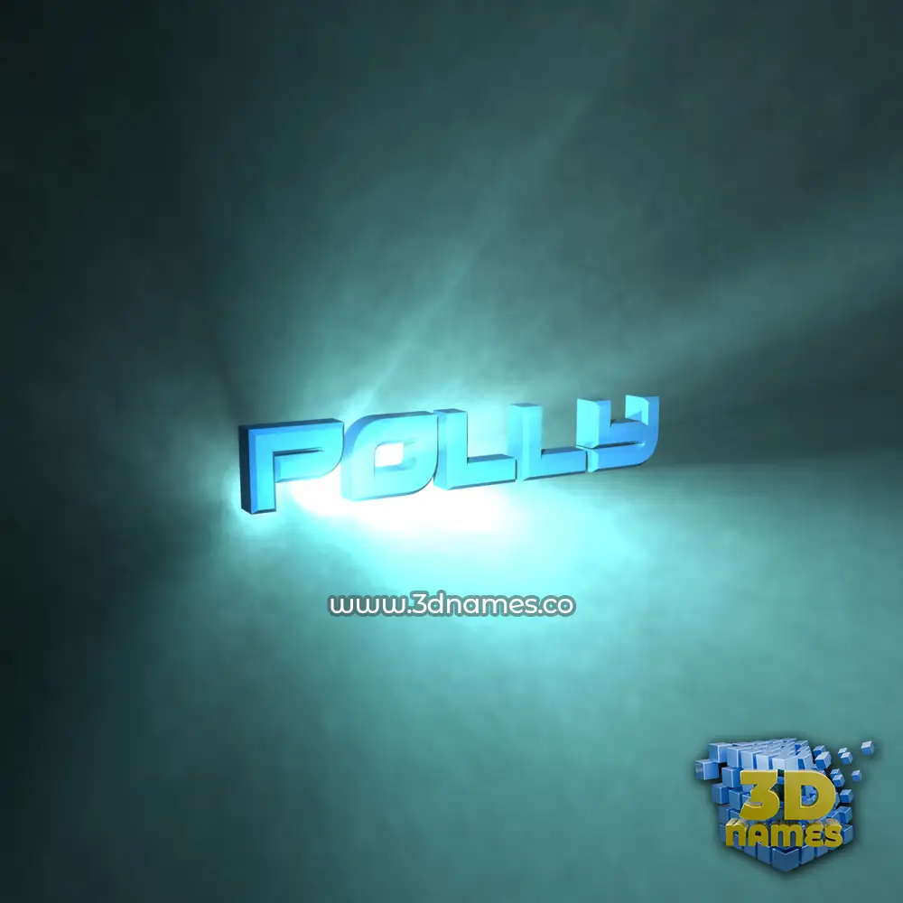 polly in Light Shine style - 3D name wallpaper