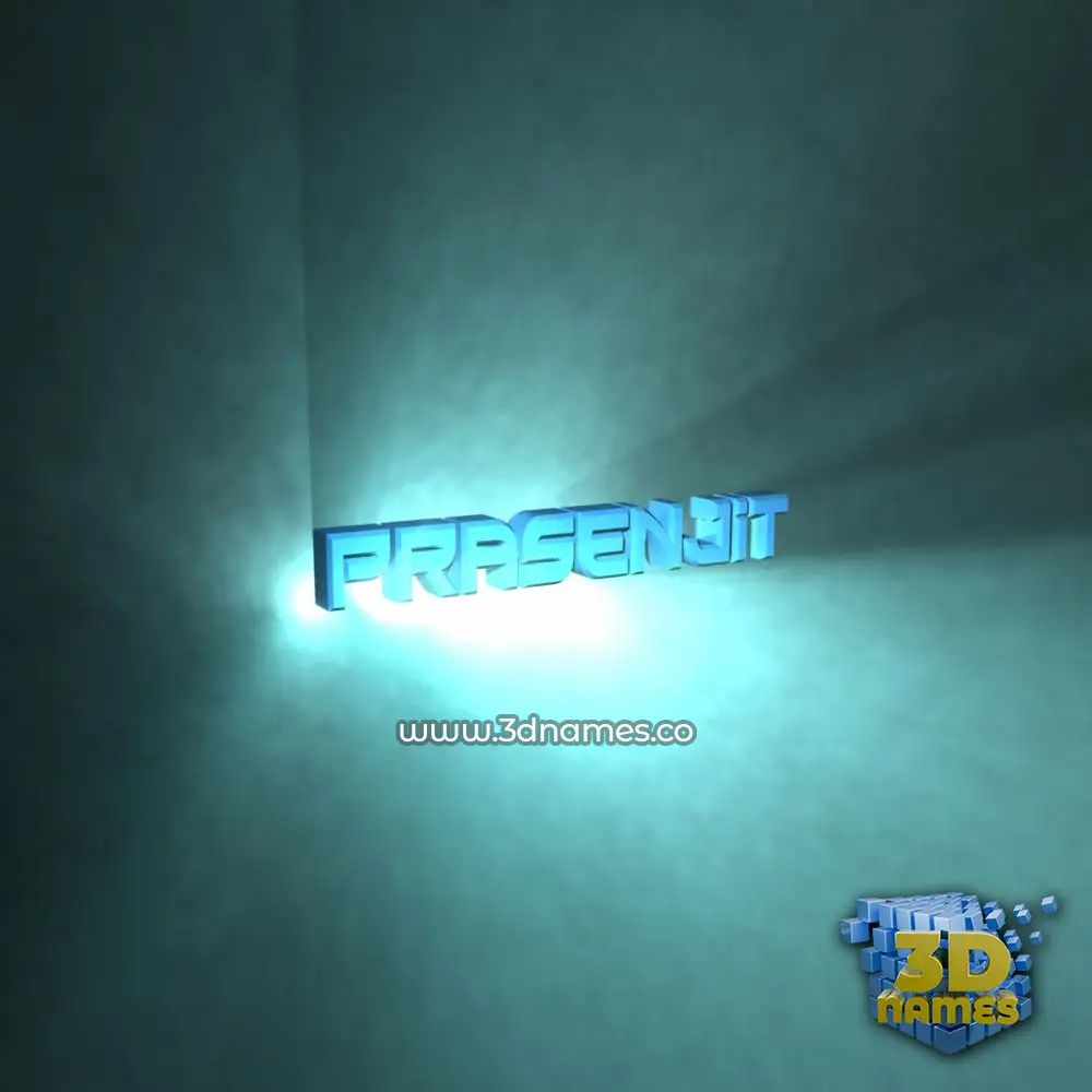 prasenjit in Light Shine style - 3D name wallpaper