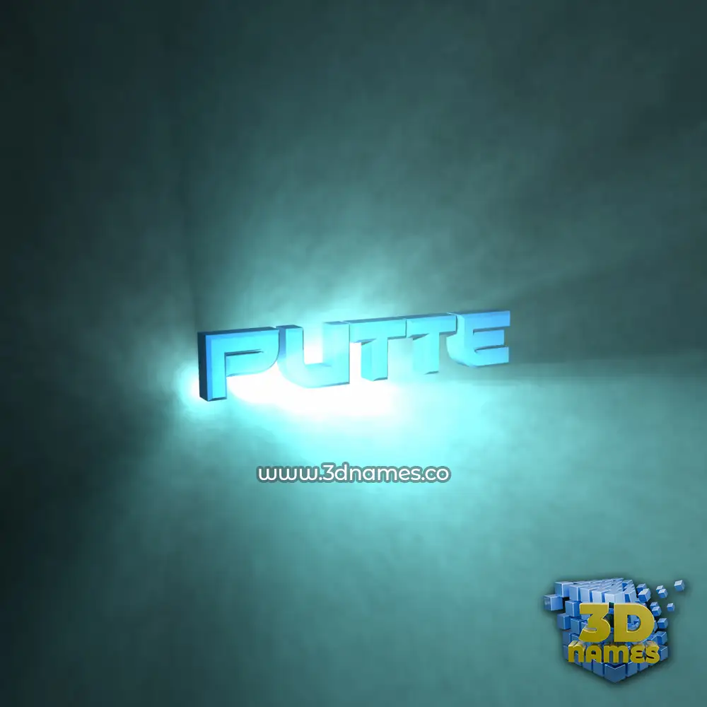 putte in Light Shine style - 3D name wallpaper