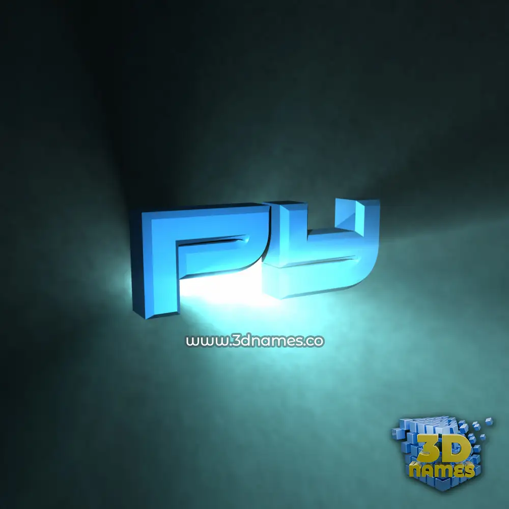 py in Light Shine style - 3D name wallpaper