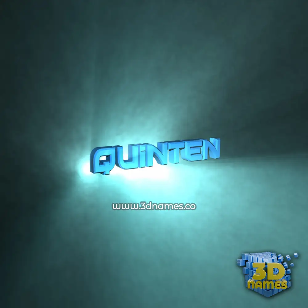 quinten in Light Shine style - 3D name wallpaper