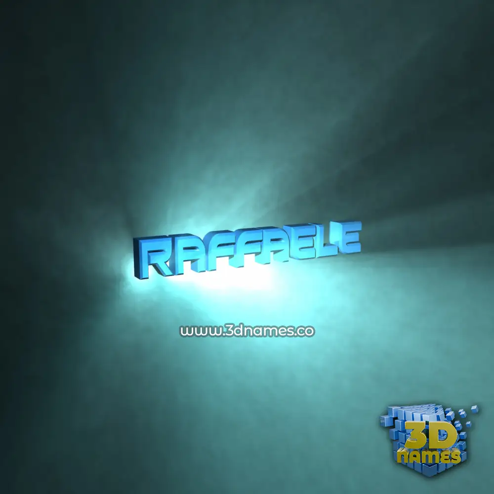 raffaele in Light Shine style - 3D name wallpaper