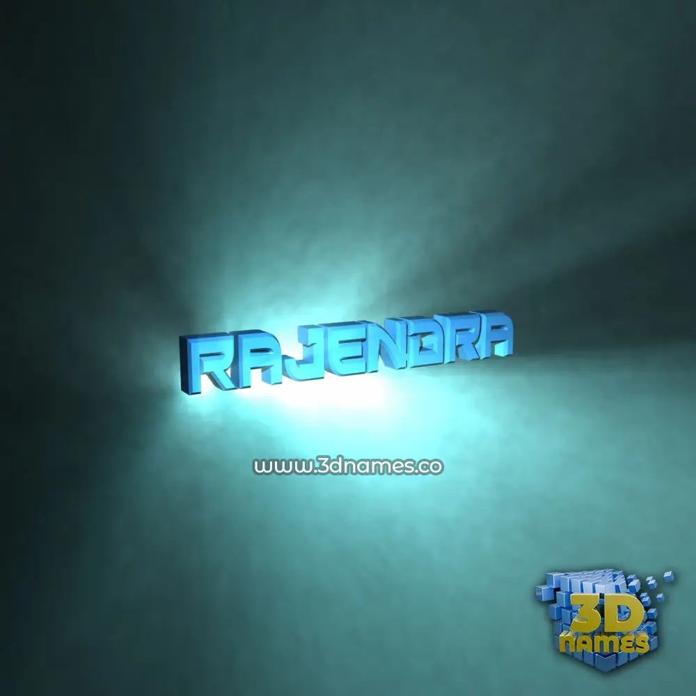 rajendra in Light Shine style - 3D name wallpaper