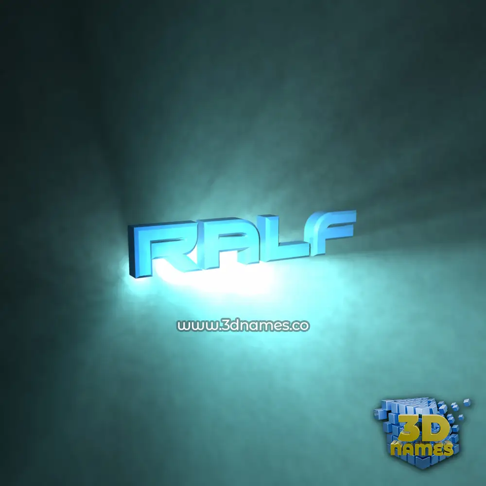 ralf in Light Shine style - 3D name wallpaper