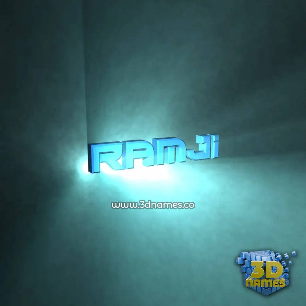 ramji in Light Shine style - 3D name wallpaper