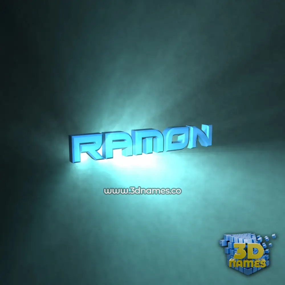 ramon in Light Shine style - 3D name wallpaper