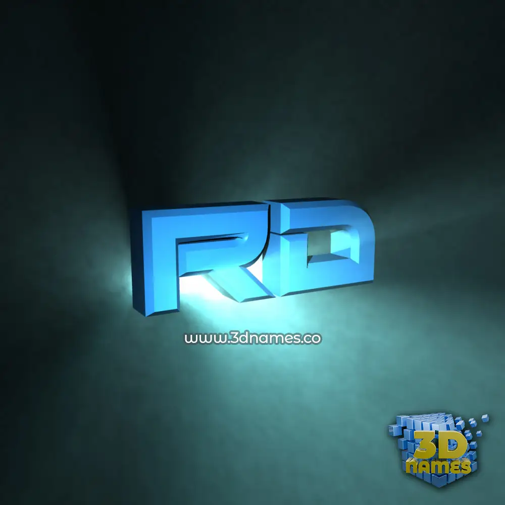 rd in Light Shine style - 3D name wallpaper
