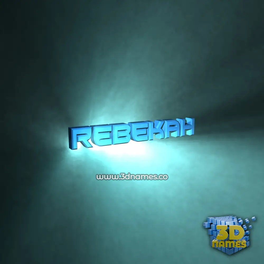 rebekah in Light Shine style - 3D name wallpaper