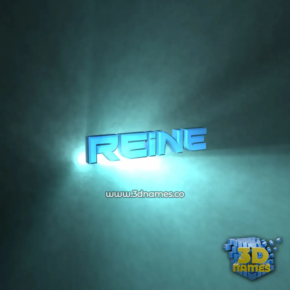 reine in Light Shine style - 3D name wallpaper
