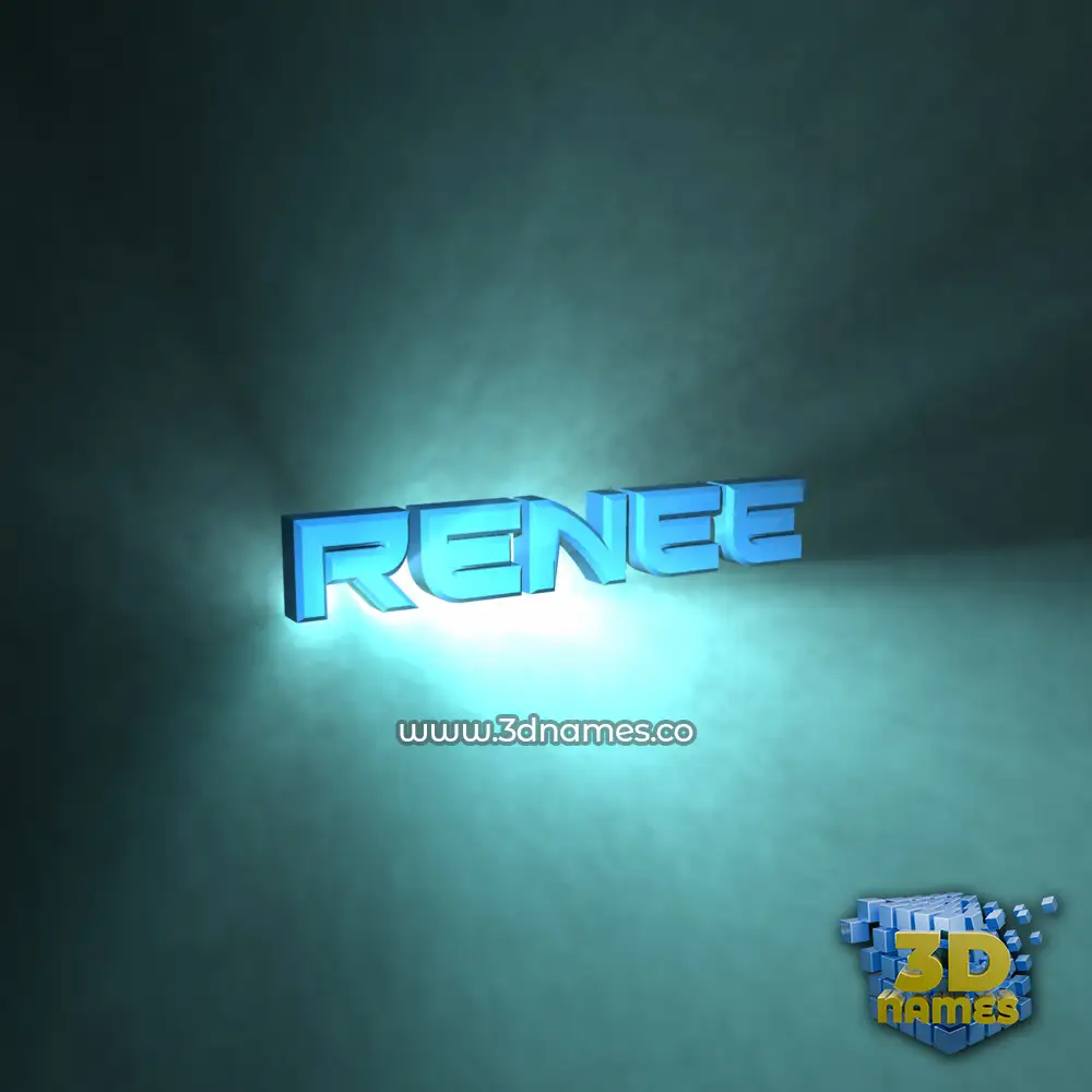 renee in Light Shine style - 3D name wallpaper