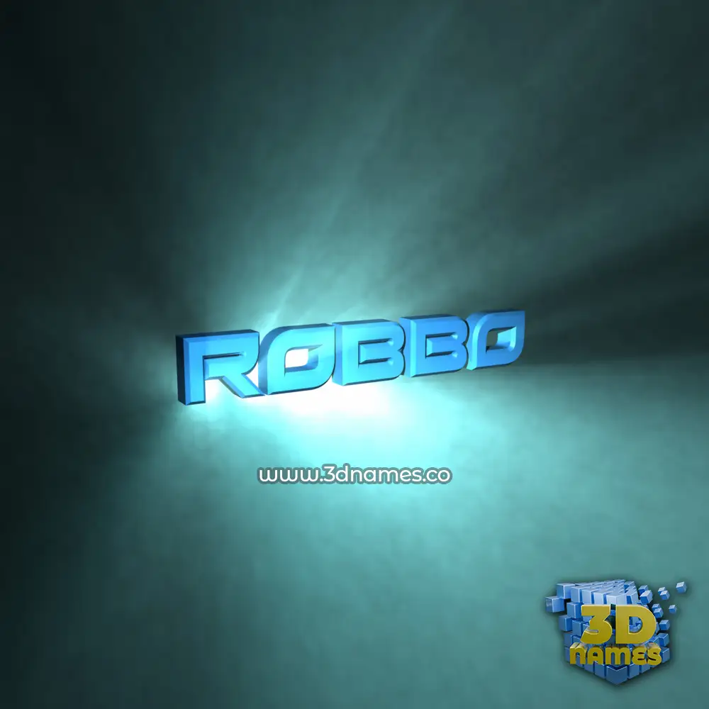 robbo in Light Shine style - 3D name wallpaper