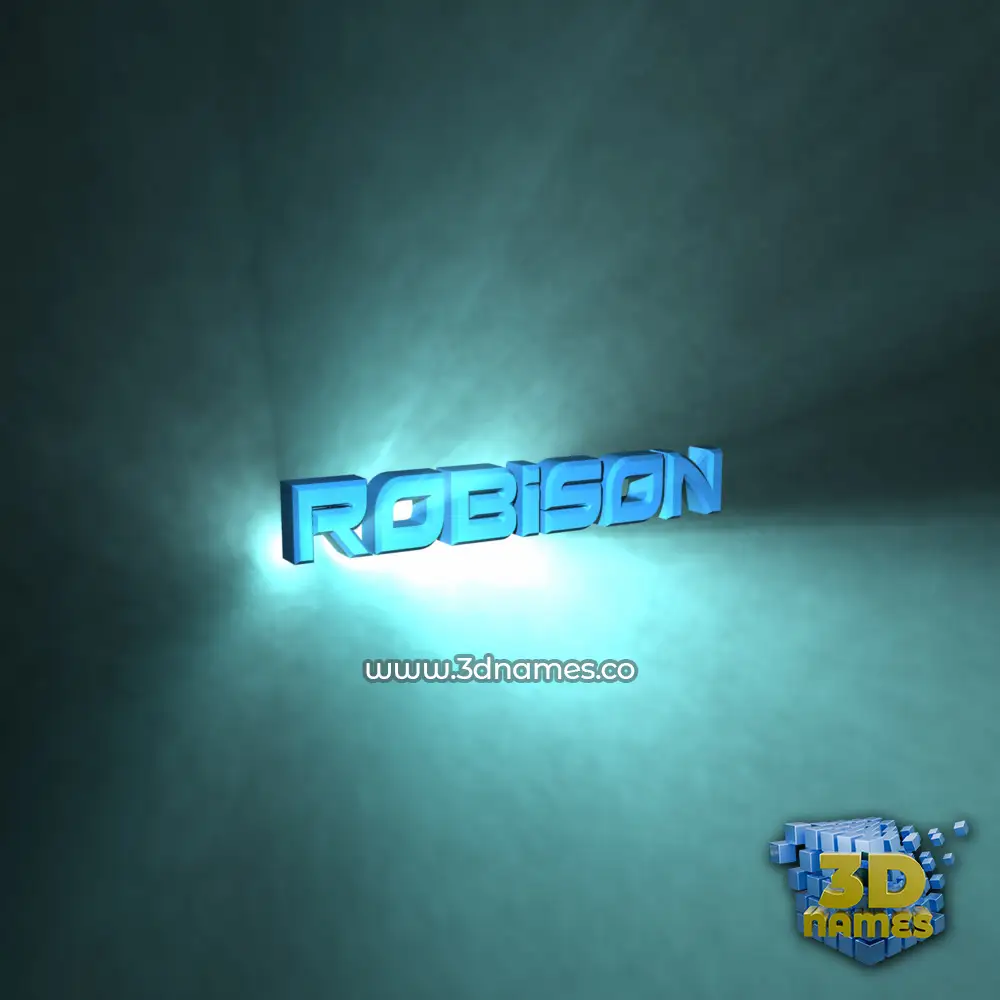 robison in Light Shine style - 3D name wallpaper