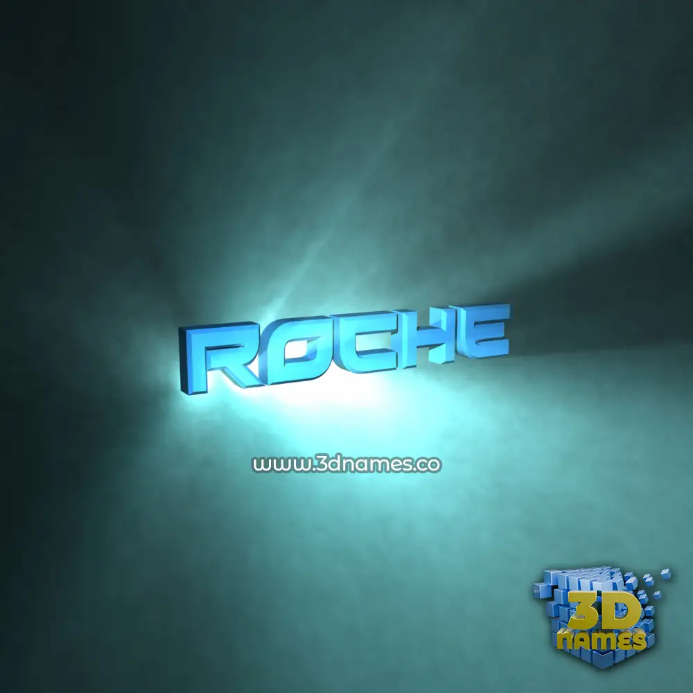 roche in Light Shine style - 3D name wallpaper