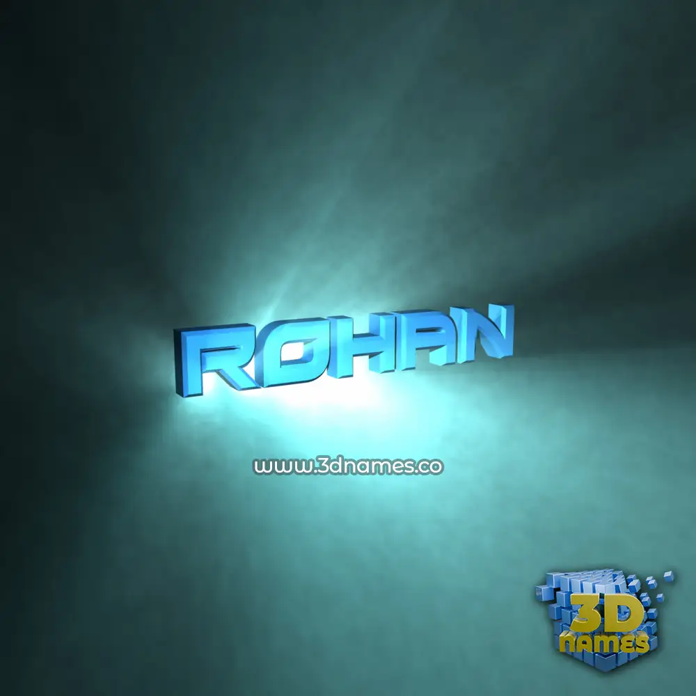 rohan in Light Shine style - 3D name wallpaper