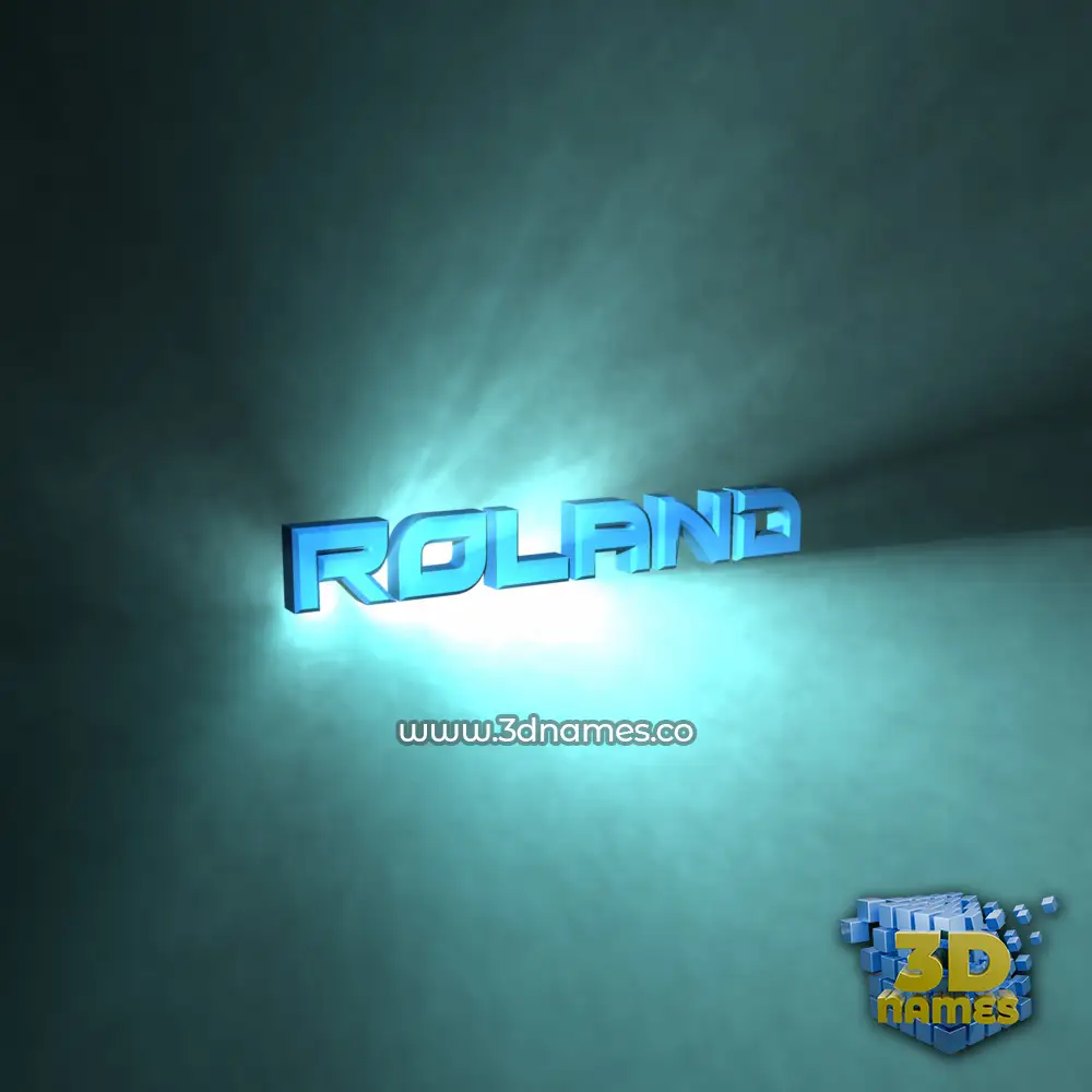 roland in Light Shine style - 3D name wallpaper