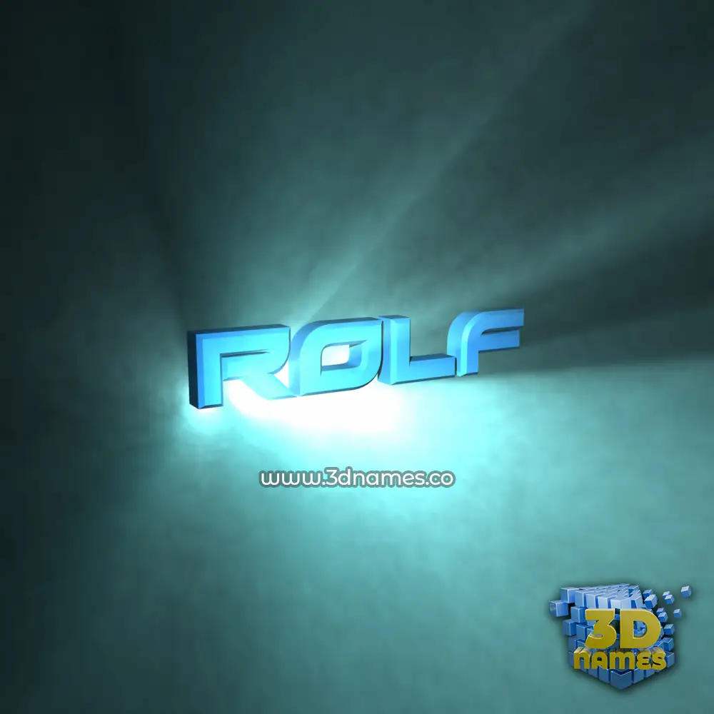 rolf in Light Shine style - 3D name wallpaper