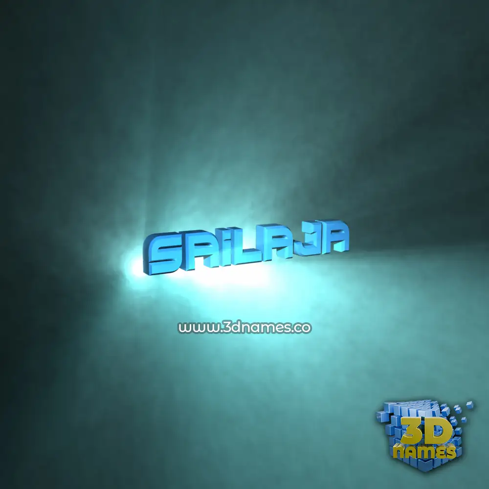 sailaja in Light Shine style - 3D name wallpaper