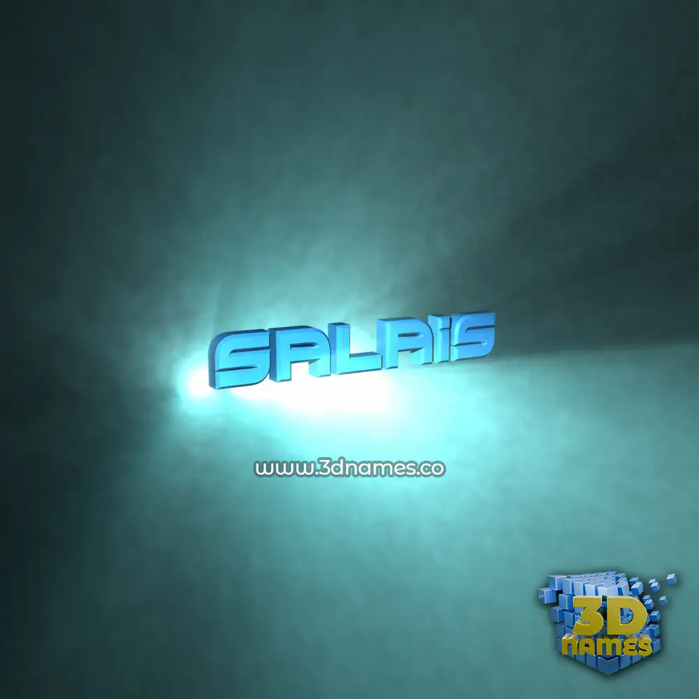 salais in Light Shine style - 3D name wallpaper