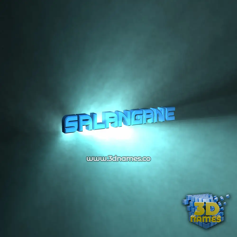 salangane in Light Shine style - 3D name wallpaper