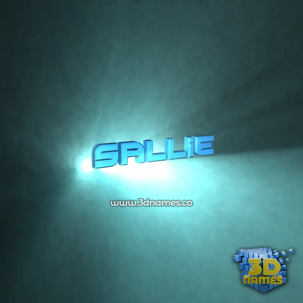 sallie in Light Shine style - 3D name wallpaper