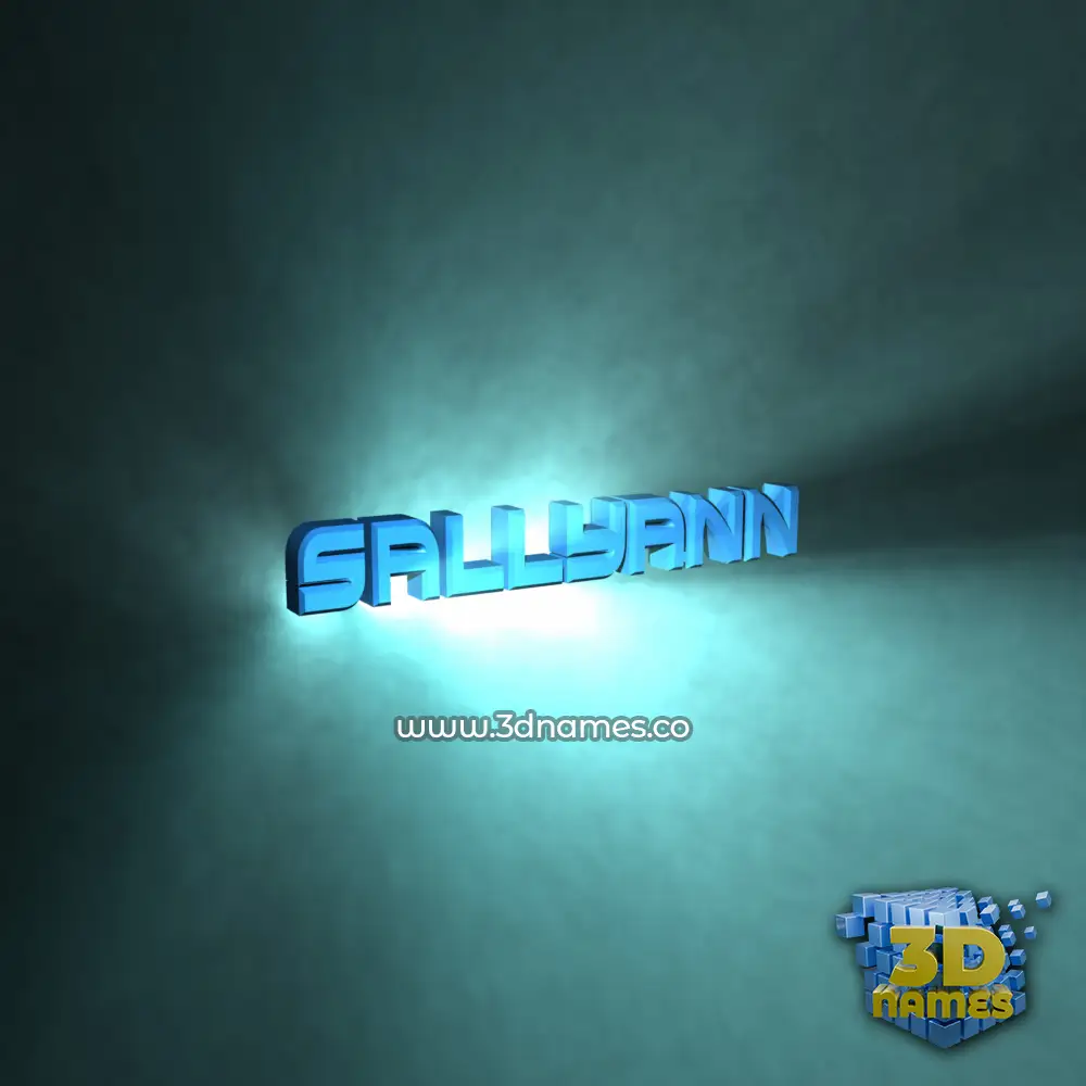 sallyann in Light Shine style - 3D name wallpaper